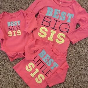Big sister set 3T & 3 Months Carters